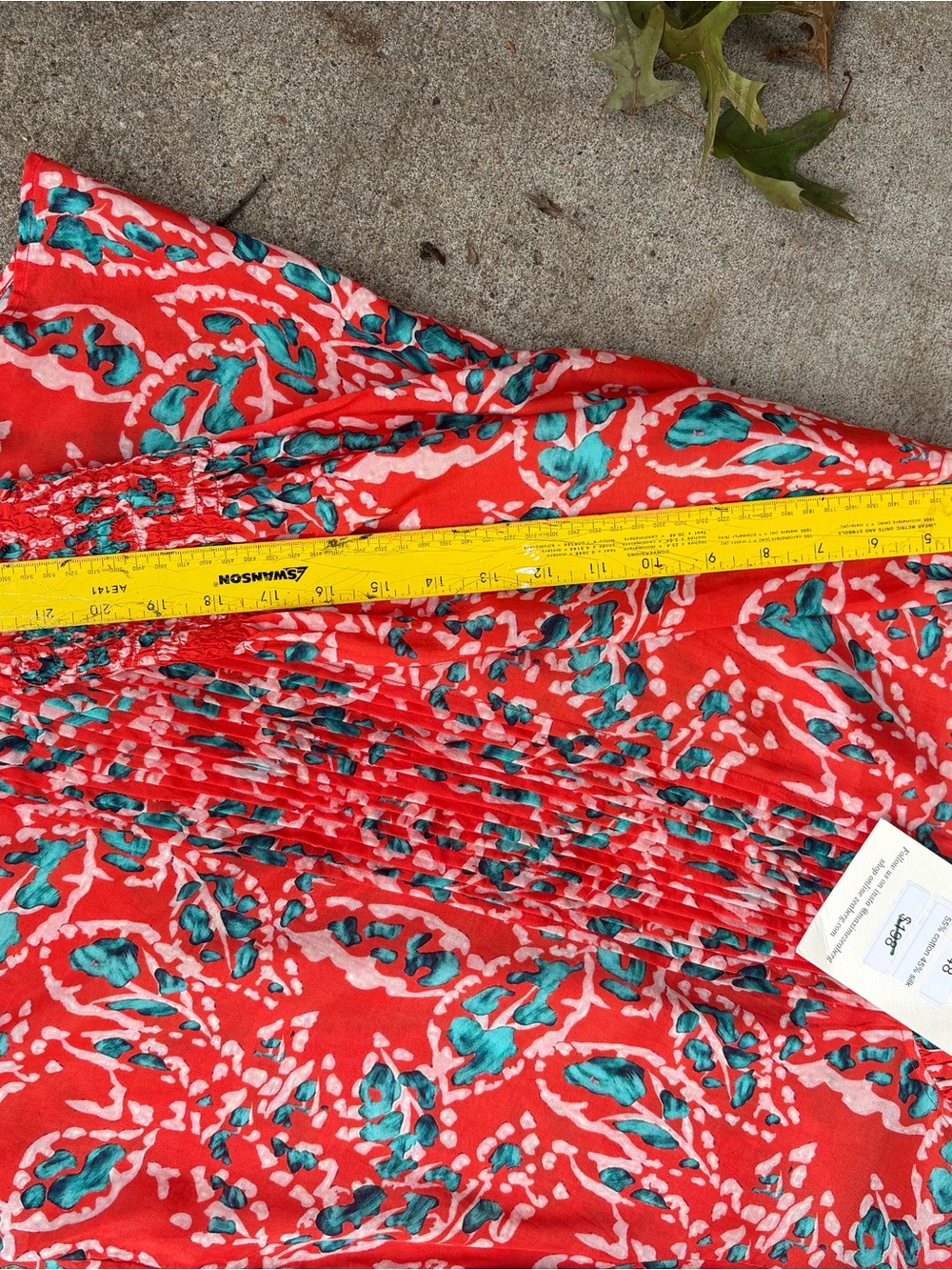 NWT Maxime Zeaberg Coral and Teal Blouse Size 2 - Picture 8 of 10